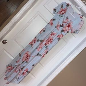 Floral Light Blue Women’s Dress